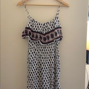 American Eagle white paisley maxi dress